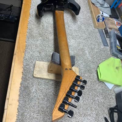 Greg Curbow High End - Handmade - 6 String Guitar - Floyd Rose - Scalloped Frets - Pre Serial Number 1990 - Black Gloss image 7