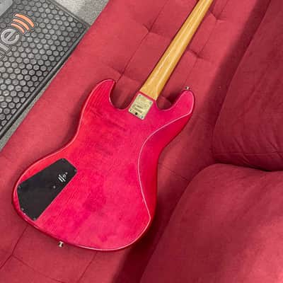 Hohner JJ Bass w/ Preamp Squier neck and Upgraded Bridge - Red Flame image 16