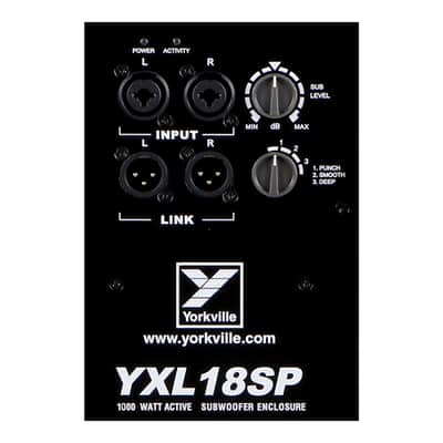 2x Yorkville YXL18SP 1000W Powered Subwoofers + Set of 2 Caster Boards image 6