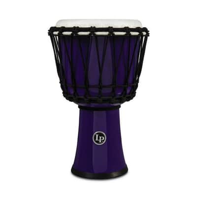 Latin Percussion LP1607PL World 7" Rope Circle Djembe, Purple image 5