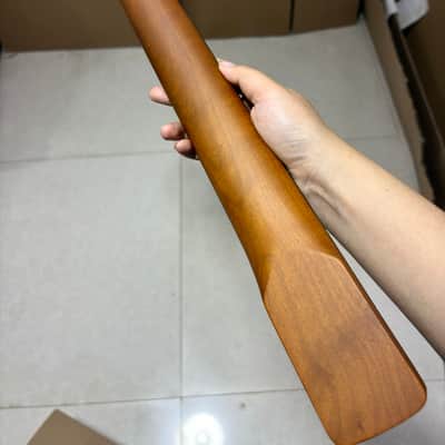 Satin Roasted Maple Guitar neck 22Fret 24inch short scale block inlay big head image 7
