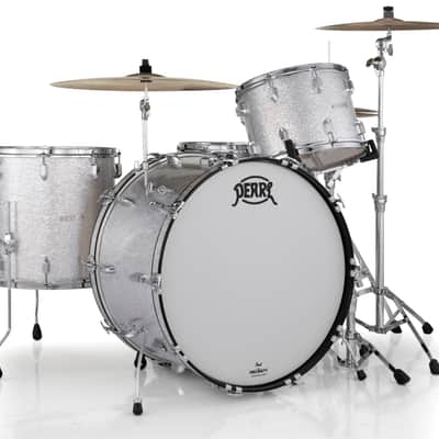 Pearl *Pre-Order* President Series Deluxe 24x14", 14x10", 16x16" #450 Silver Sparkle Wrap Kit Drums Shell Pack | Custom Listing | Authorized Dealer image 1