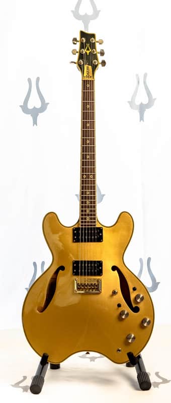 Daion Headhunter HH-555 "Gold Top" (Special Order Color) 1982? w/ Hardshell Case image 1