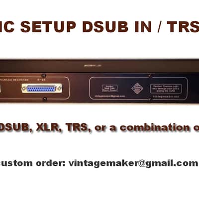 16 input - 2 Out - Analog Summing Box Mixer for DAW - Synth - Drum Machine - DSUB In TRS Out - Passive Rackmount  - Order and customize yourself! image 3
