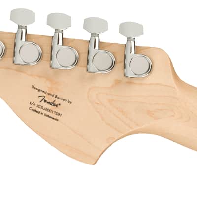 Squier Affinity Series Stratocaster - Maple Fingerboard - White Pickguard - Black image 7