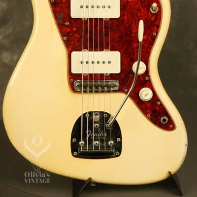 original 1964 Fender JAZZMASTER Olympic White w/matching headstock image 1