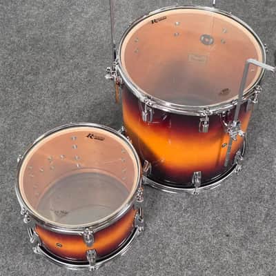 Used Rogers Powertone 4pc Drum Set Vintage Sunburst Lacquer - Very Good image 11