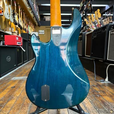 G&L USA El Toro Bass Guitar 1985 Transparent Blue w/Original Hard Case image 3