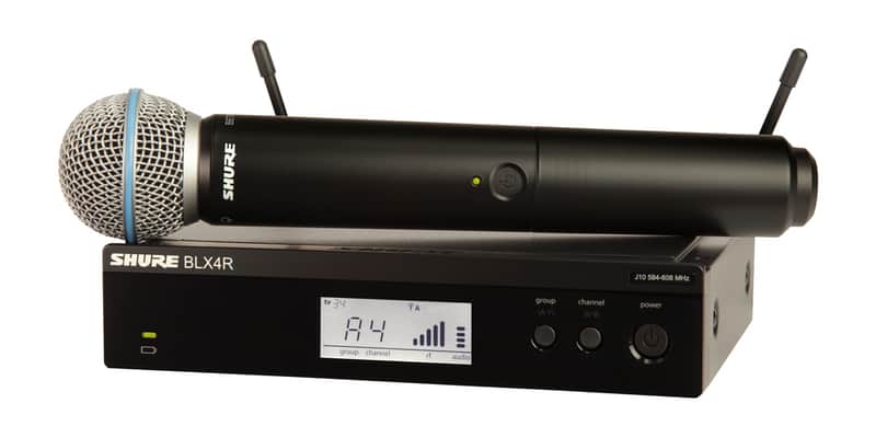 Shure BLX24R/B58-J11 Wireless Rackmount System with Beta 58A Handheld Mic, J11 Band image 1