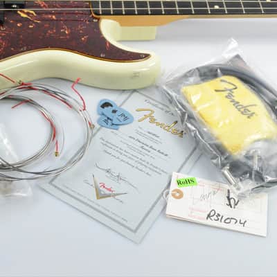 Fender 1962 Precision Bass Relic Olympic White Justin Meldal-Johnsen #32892 image 22