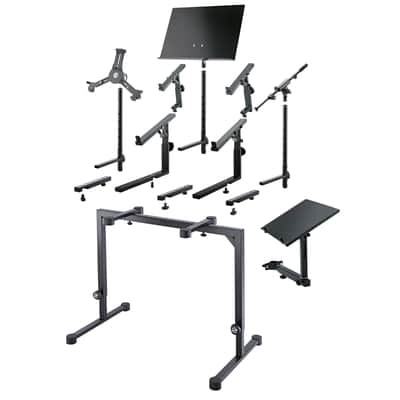 König & Meyer 18810 Omega Table-Style Keyboard Stand (Black) - Keyboard Table image 6