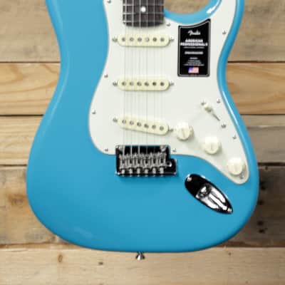 Fender American Professional II Stratocaster Electric Guitar Miami Blue w/ Case & Rosewood Fretboard image 2