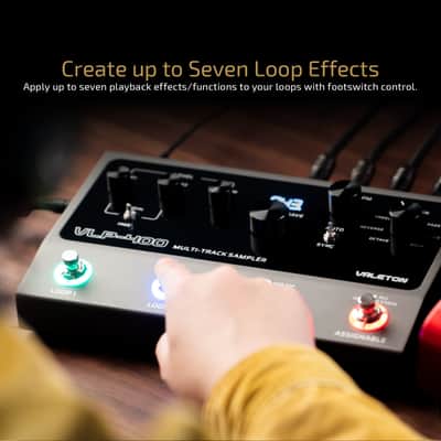 VALETON Guitar Loop Station Looper Pedal with 100-Stereo Drum Machine, 7 Customizable Effects, Assignable Knobs & Footswitches, USB Connectivity for Windows/Mac VLP-400(USA Storage) image 6