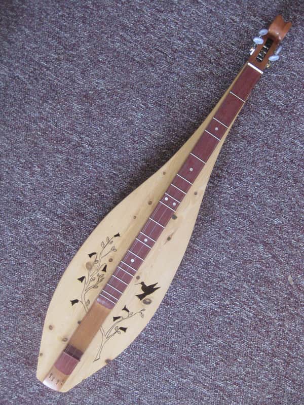 Teardrop Mountain Dulcimer 4 Strings Jack Henderson Hand Crafted Florida White Cypress Price Lowered image 1
