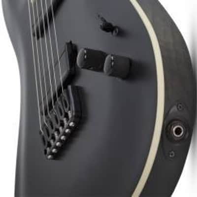Schecter #1347 Solid Body Electric Guitar with Swamp Ash Body, Maple/Walnut/Padauk Neck, Satin Black 1347-SHC image 4