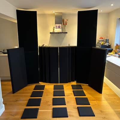 Primacoustic London 12 Kit & GIK Tri-trap Bass Traps ( Black ) - Acoustic treatment image 1