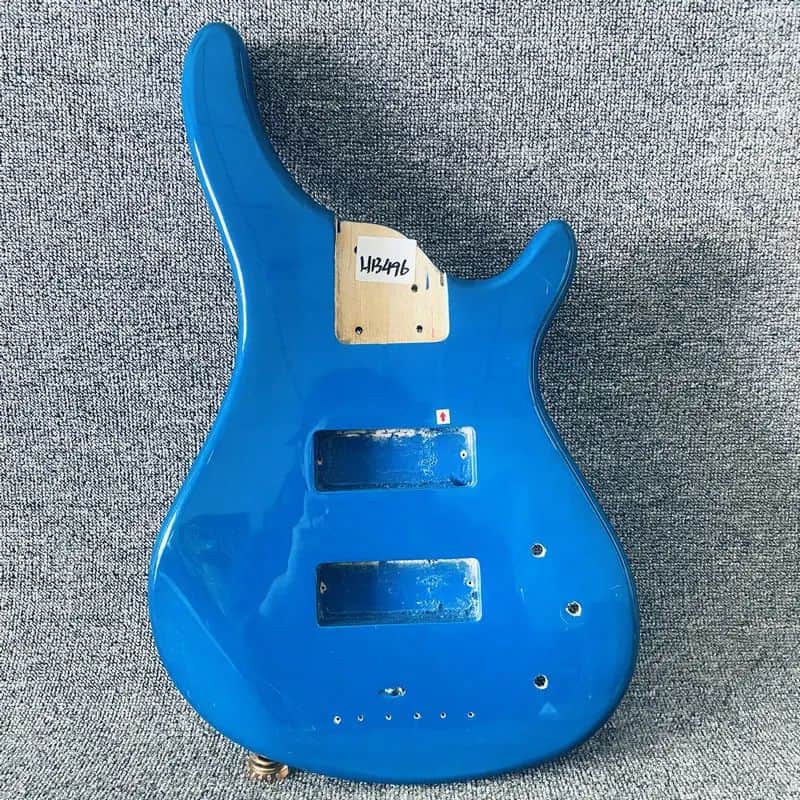 Blue 5/6 String Bass Basswood Body image 1