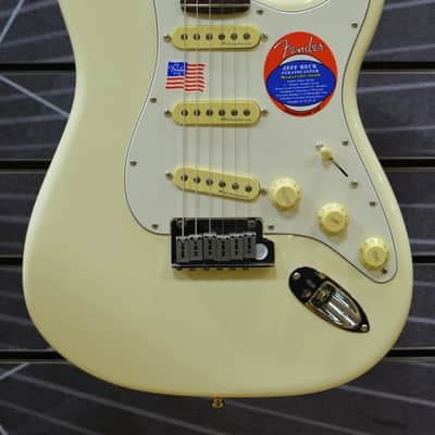Fender Jeff Beck Stratocaster - Olympic White - Incl Vintage Style Tweed Case image 1
