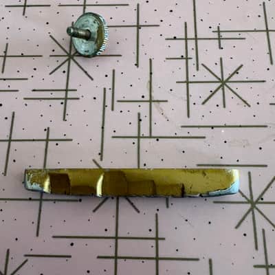 Vintage Bigsby Saddle 1960s aluminum gold good shape image 6