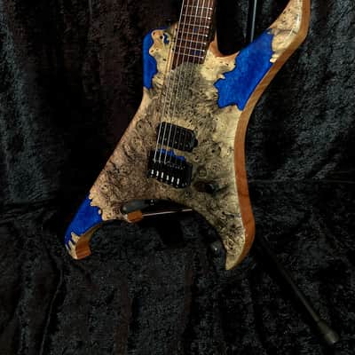 TWS (TW Smith) Guitars Spitfire Baritone Buckeye Burl Warrior image 6