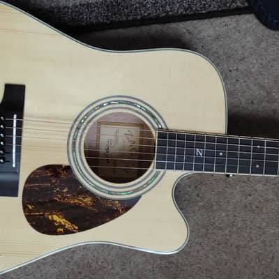 Zager ZAD50CE Solid Spruce/Mahogany Acoustic Electric Natural 2022 Solid Spruce/Mahogany image 3