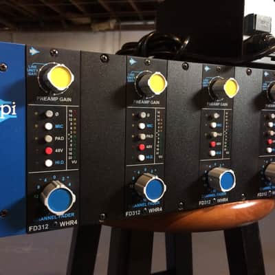 CAPI Heider FD312 Preamps x 4 in API VPR 10 Slot Rack image 2
