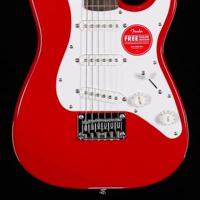 Fender Mini Stratocaster Laurel Fingerboard White Pickguard Dakota Red (300) image 3