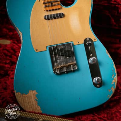 2023 Fender USA Custom Shop 52' Telecaster Heavy Relic TAOT Turquoise image 2