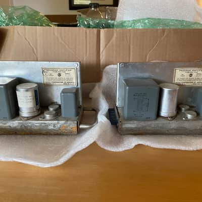 Pair of Vintage RCA BA-73A Preamps Line Amps with RCA UTC Transformers BA- 73A 1950s - Gray image 1