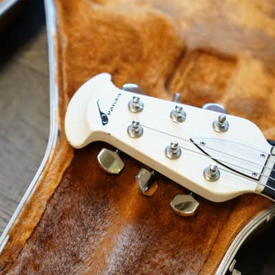 1970's Ovation Breadwinner Electric Guitar White + OHSC image 10