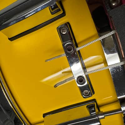 Pearl All Maple Shell Snare Drum - Yellow 14x5.5 image 12