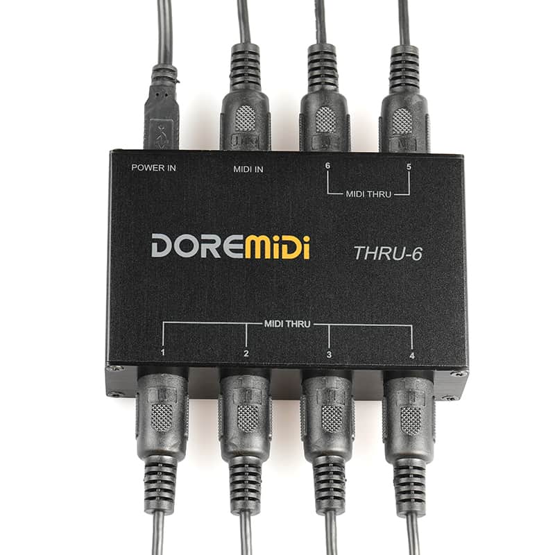 MIDI THRU-6 Box Controller 1 input 6 output Midi Interface Adapter image 1