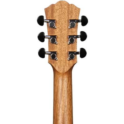 Washburn AGM5K Apprentice G-Mini 5 Grand Auditorium Acoustic Travel Guitar with Gig Bag, Natural image 9