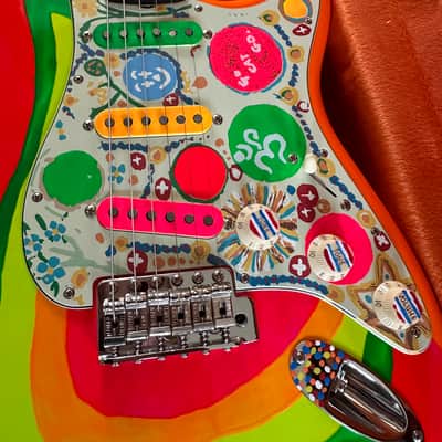 Fender Artist Series George Harrison Rocky Stratocaster 2022 - Sonic Blue / Custom Art Bild 2