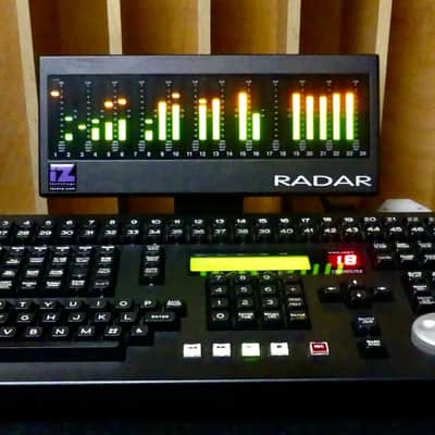 iZ Radar 24 with Nyquist I/O cards, Session controller with meter bridge & 24 tracks analog patchbay w/cabling image 4