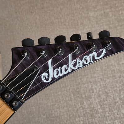 Jackson Pro Series DK2MQ Transparent Black DK2 Pro Quilted Maple Floyd Rose HH Super Strat MIM Mexico image 2