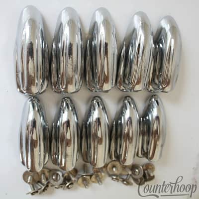 Slingerland 10x Sound Radio King Lugs Bass Drum Chrome Vintage 50s Nickel Screws image 2