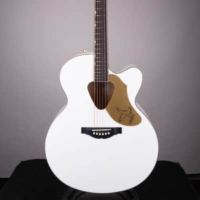 Gretsch G5022CWFE Rancher Falcon Jumbo Acoustic-Electric – White image 2