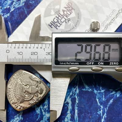 One USA 1972 Kennedy Half Dollar Handmade Vintage Coin Pick/Plectrum image 3