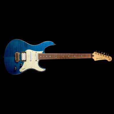 Used Yamaha Pacifica USA-2 Custom Electric Guitar Transparent Blue image 2