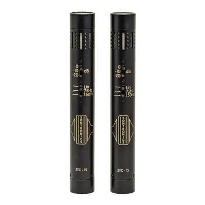 Sontronics STC-1S - Matched Stereo Pair of Condenser Microphones. Black image 1
