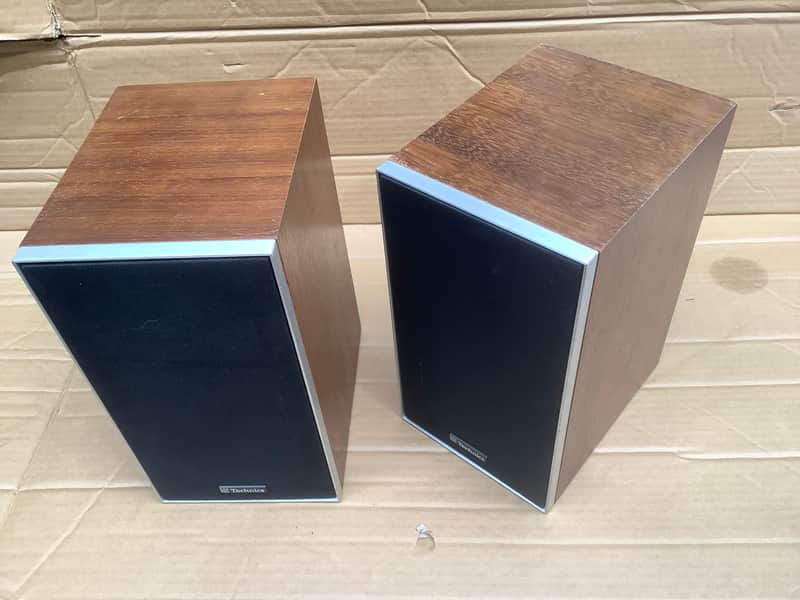 Technics SB 40 vintage Japan made hifi bookshelf stereo speaker system set wood image 1