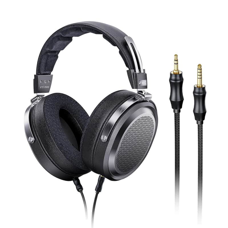 FiiO FT1 Pro Open-Back Planar Magnetic Wired Hi-Fi Headphones for Home, Studio, Recording, High Sensitivity (Black) image 1