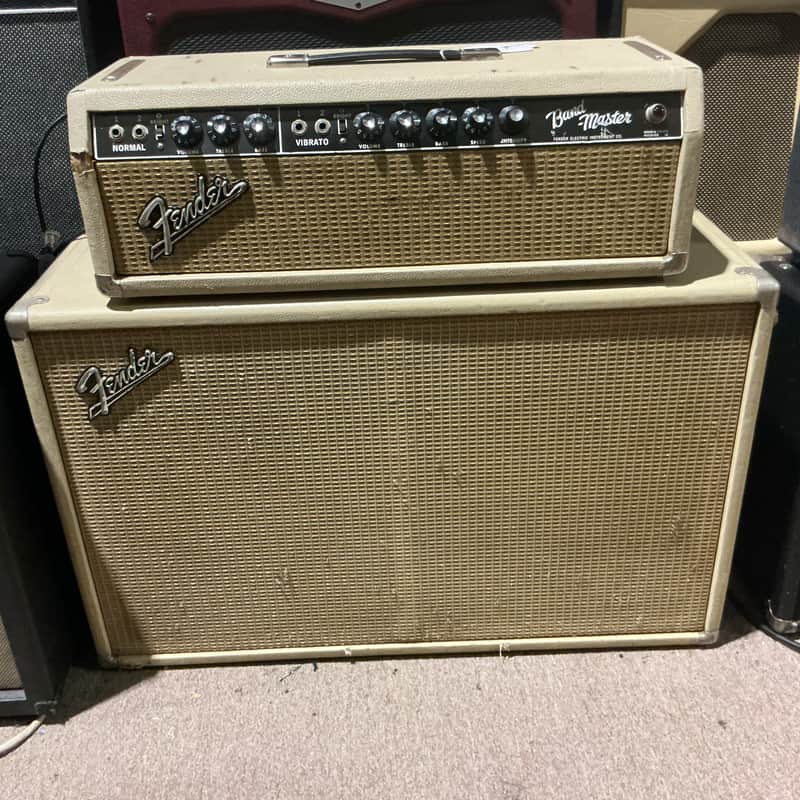 Fender Band Master bandmaster Tube Guitar Amplifier Head + 212 2x12 Speaker Cabinet - Local Pickup Only image 1
