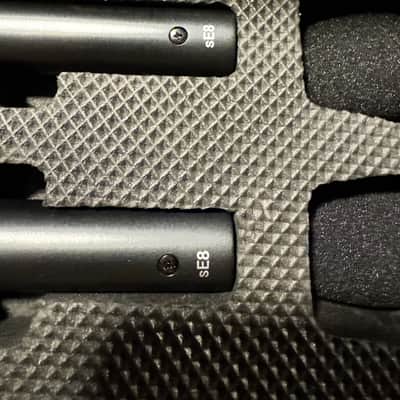 sE Electronics sE8 Small Diaphragm Cardioid Condenser Microphone Matched Stereo Pair 2018 - Present - Black image 2