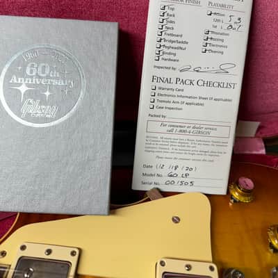 Gibson Custom Shop 60th Anniversary '60 Les Paul Standard Reissue #001505 V2 2020 - Tomato Soup Burst image 11