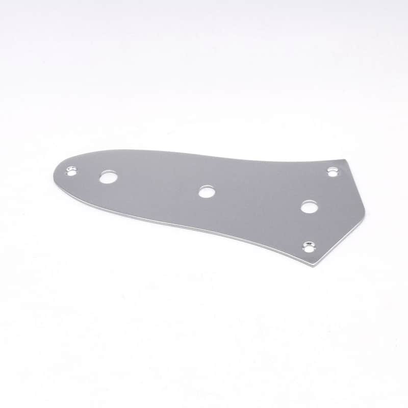 KD By AxLabs Steel J-Bass Style Control Plate, 3-Hole Mount - Chrome image 1