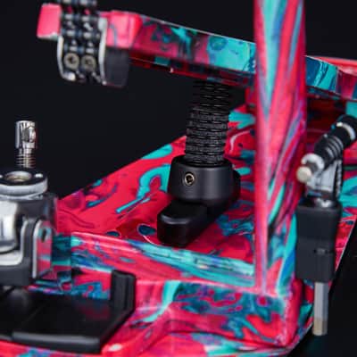 Tama HP900RMCS 50th Limited Iron Cobra Rolling Glide Single Pedal - Marble Coral Swirl image 7
