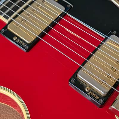 1985 Gibson Les Paul Custom Electric Guitar Ferrari Red Tim Shaw 100% Original 10.4Lbs image 6