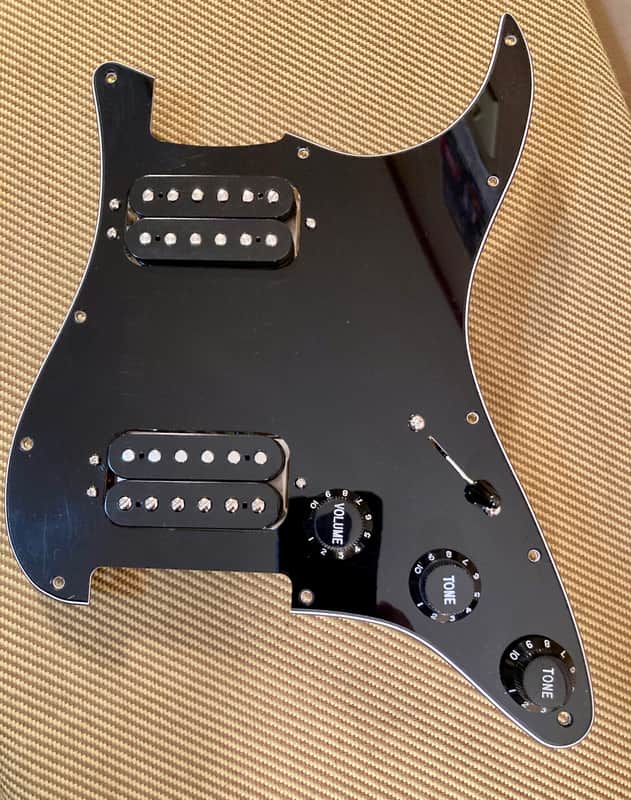 Fender Mod Shop Loaded Stratocaster pickguard 2000’s - Black image 1